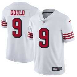 Men & Women & Youth Nike San Francisco 49ers #9 Robbie Gould White Color Rush Vapor Limited Jersey